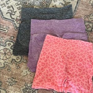 $20 for all! Gym shorts  Shorts - Pink, Purple, Charcoal SIZE SMALL